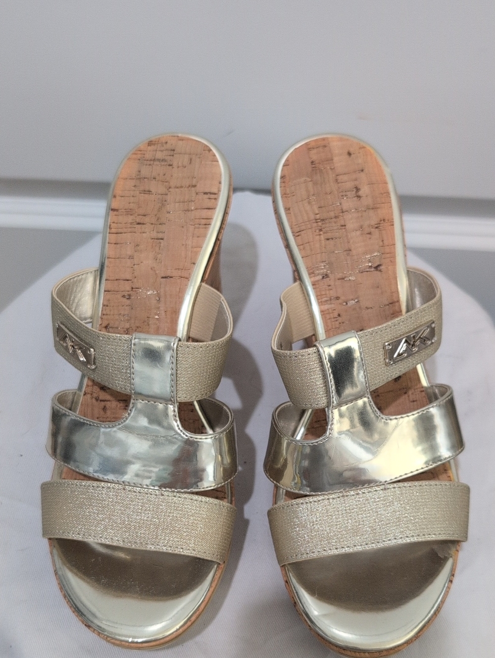 Anne Klein Sport Gold Platform Sandal